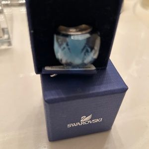 Swarovski, blue nirvana, ring, size small